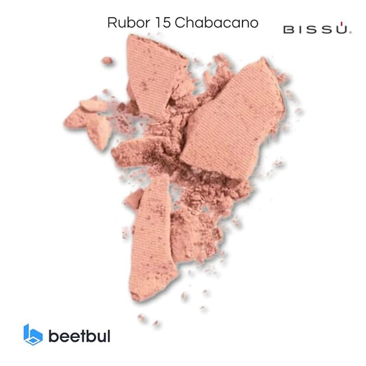 Bissú Blush 4g c/u, Intense Pigmentation, Soft Texture, Matte and Satin Finishes (15 Apricot)