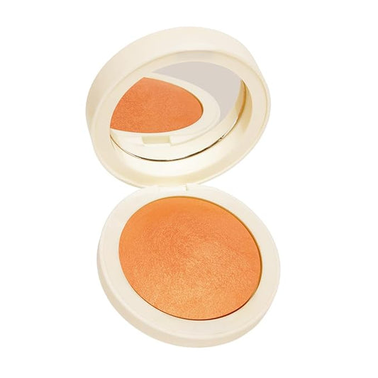 Heaven's Glow Radiant Veil Blush, Baked Powder Blush, 8g (Persimmon)