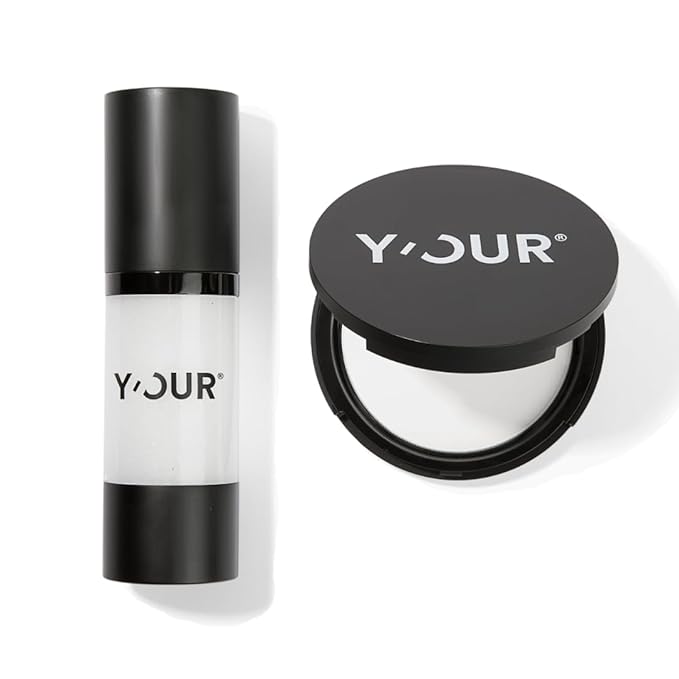 Y'OUR Makeup Setting Duo | Oil Control & Pore-minimizing | Airbrushed & Flawless Finish | Lightweight & Long-Lasting Makeup Base