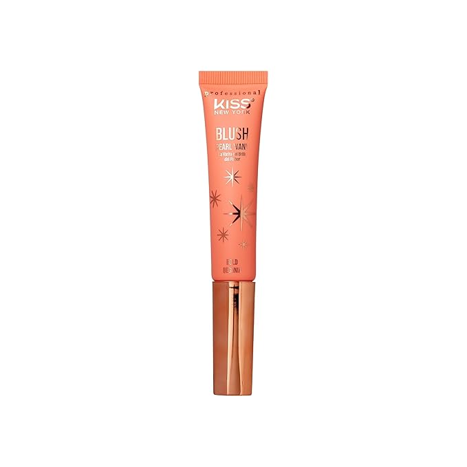 Professional Pearl Liquid Blush Beauty Wand, High Pigment Glow for Cheek, Eye & Lip, Non-Greasy Hydration Lightweight with Sponge-Tip Applicator (Bold Begonia)