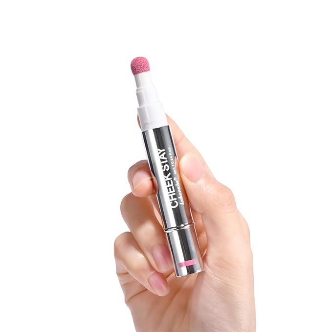 Cheek Liquid Blush,Multi-Use Cheek& Eye Shadow & Cheek Tint, Blush&Highlight&Eye shadow,Long-lasting Cruelty Free,Liquid Blush Wand for Women with Applicator #3 Nude Mauve