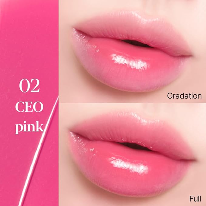 Espoir Couture Lip Tint Dewy Glowy #2 Ceo Pink 0.19oz | Glowy Lip Plumper | Long-Lasting Vibrant Color | Tinted Lip Moisturizer | Non-Sticky Waterproof Smudgeproof Lip Stain | Korean Lip Makeup