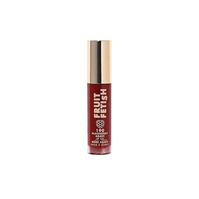 Milani Fruit Fetish Lip Oil with Vitamin E for Instant Hydration, Fruit Extract Infused Lip Treatment and Moisturizing Lip Gloss - Blackberry Agave