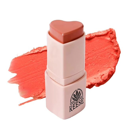 3-in-1 Multifunction Blush Stick - Blush, Lip Tint, Eye Shadow - Creamy, Long-Lasting, Easy Application for a Flawless Look (Sweet Peach, Small)