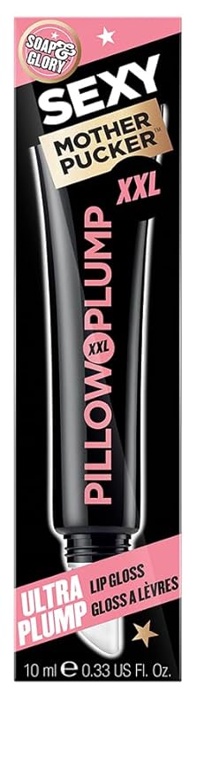 Soap & Glory SMP XXL Lip Gloss - Hydrating, Plumping Lip Gloss for Full, Volumized Lips - Lip Plumper Gloss + Chocolate Orange Scent with Vegan Formula in Clearvoyant (10ml)