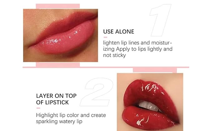 Gloristic | Magic Lip Oil | Color Changing Lip Oil | Vitamin Rich Ultra Moisturizing | Plumping Lip Gloss with Jojoba Oil | Halal | Vegan | Long-lasting