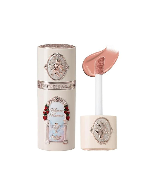 Flower Knows Strawberry Cupid All Day Glow Liquid Blush 05+Little Angel Cushion Powder Puff Set