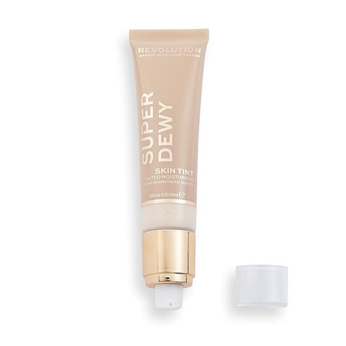 Makeup Revolution, Superdewy Tinted Moisturiser, Light Coverage, Dewy Finish, Light, 1.85 fl. Oz.