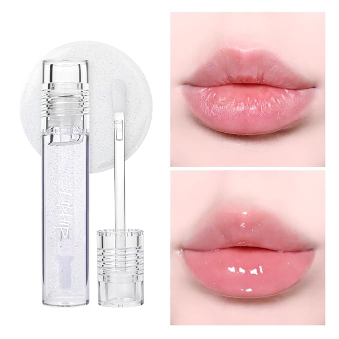 Lip Plumping Gloss,Spicy Lip Lip Gloss, Moisturizing & Glimmer Glow Lip Gloss