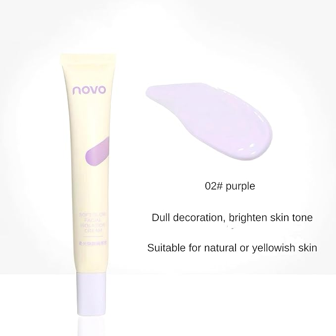 Novo Soft Glow Primer - Hydrating & Mattifying Makeup Base, Brightening, Oil Control, Flawless Skin, Lightweight, Nourishing Ingredients, All-in-One Primer for Smooth & Radiant Finish