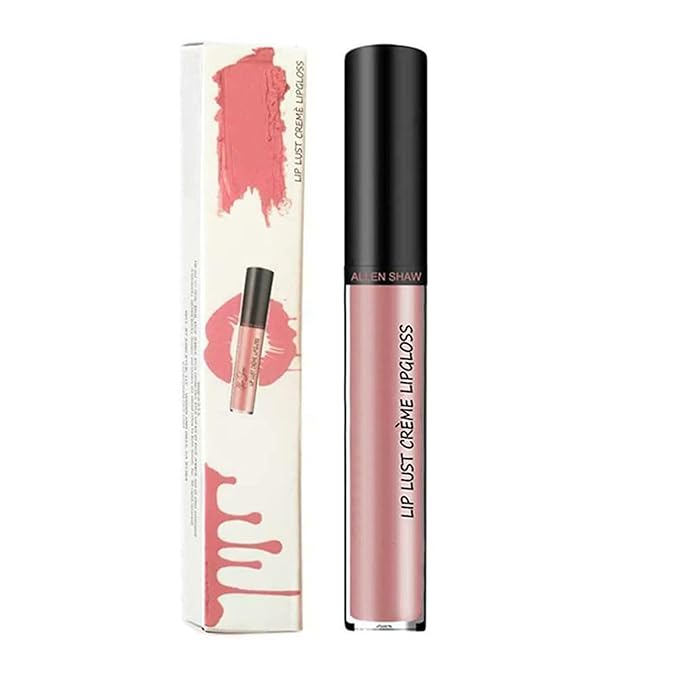 Kayswnag 12 Color Cream Texture Waterproof Lipstick, Lip Gloss Lip Lust Creme Lipgloss Liquid Lipstick,Waterproof Long Lasting Velvet Lip Gloss (12#)