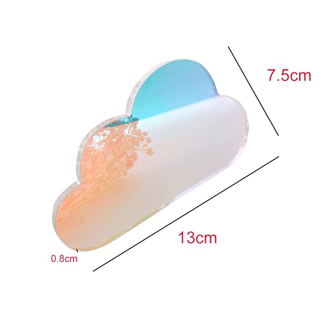1Pc Acrylic Nail Art Palette Clouds Shape Nail Polish Mixing Palette Makeup Palette Palette Stand Nail Art Display Board for Nail Art