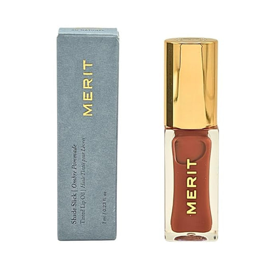 Merit Shade Slick Classics Tinted Lip Oil - Au Naturel - Warm Blush