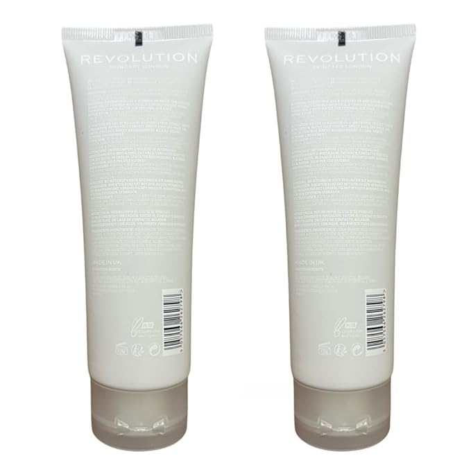 Pack of 2 Makeup Revolution Skincare London Gentle Eye Make Up Remover with Peach Kernel Oil