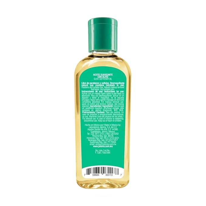 Jaloma Olive Oil, Natural Makeup Remover & Hydrating Skin Care, 4 FL Oz Bottle.