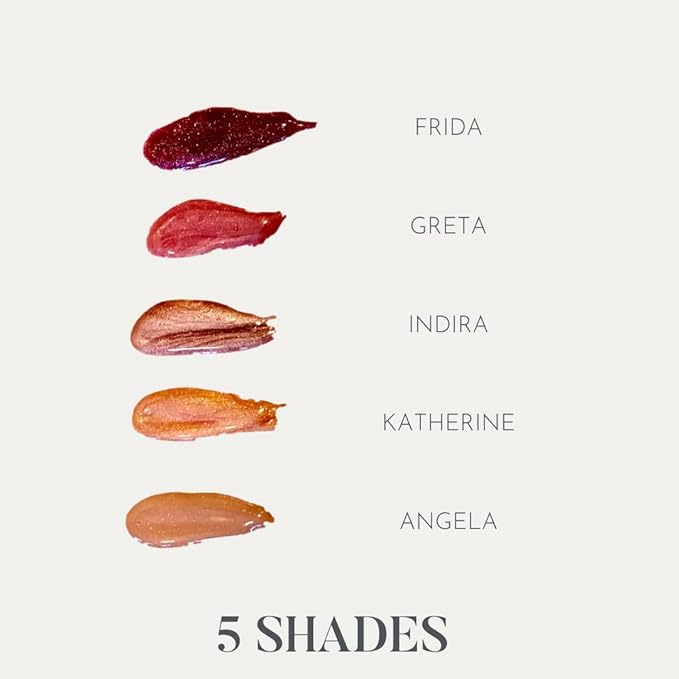 Hydralust Lipgloss - Hydrating Lip Gloss for Glossy Lips, Lightweight, Non-Sticky Formula, Clean Beauty Lip Makeup, Moisturizing Shine, Vegan, Cruelty-Free (Frida, 0.20 oz)