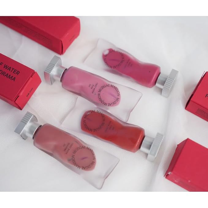 Objet Water Lip Stain Matte Lipstick – (Watery to Blurry Tint), Long-Lasting, Hydrating, Waterproof Wear – K-Beauty Liquid Lipstick for Women, Bold Red Tinted Gloss (007 RARE)