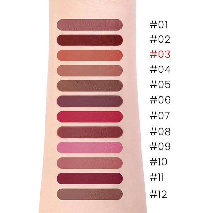Kaely Matte Velvet Lip Liner Pencils Retractable for Shaping & Sculpting Lips, Orange Lip Pencils for Women Long Lasting Waterproof Rich Lip Colors Liner Crayon Lipstick delineador de labios 03
