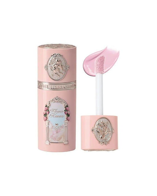 Flower Knows Strawberry Cupid All Day Glow Liquid Blush 01+Little Angel Cushion Powder Puff Set
