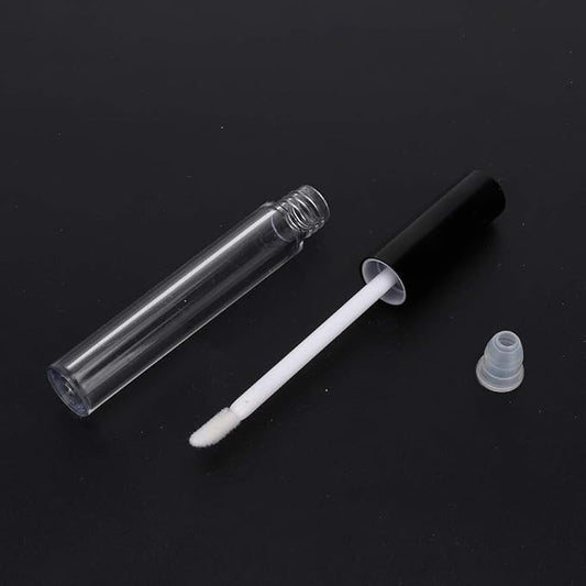 Lipstick Refillable Bottle, 10-pack Small Empty Lip Gloss Tubes 2.5ml Mini Lip Gloss Bottles Empty Lip Gloss Tube Suitable for Lipstick Samples Diy Lip Gloss (black)