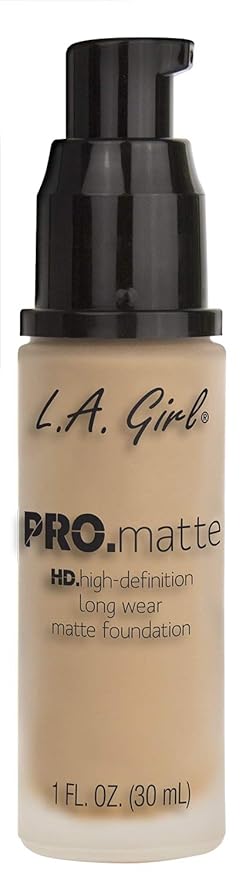 L.A. Girl PRO.Matte Foundation, Ivory GLM671 (Pack of 2)