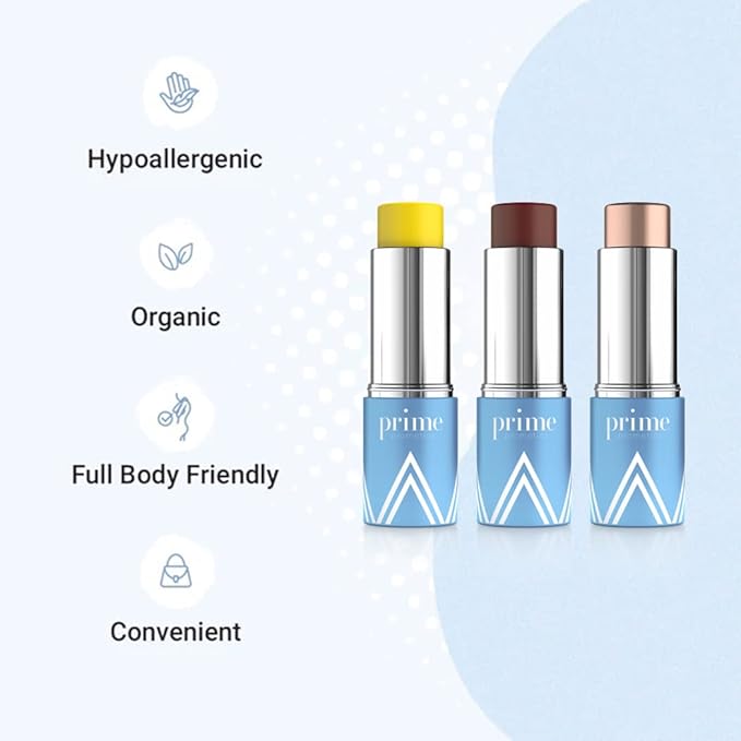 PrimeWand Trinity – Stunning & Natural Pro-Age Makeup Sticks for Mature Women – Multitasking Trio, Easy to Carry