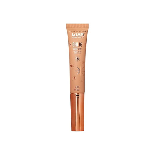 Professional Pearl Liquid Highlighter Beauty Wand, Radiant Glow for Cheek Eye & Lip, Non-Greasy Hydration Lightweight with Sponge-Tip Applicator (Merry Marigold)