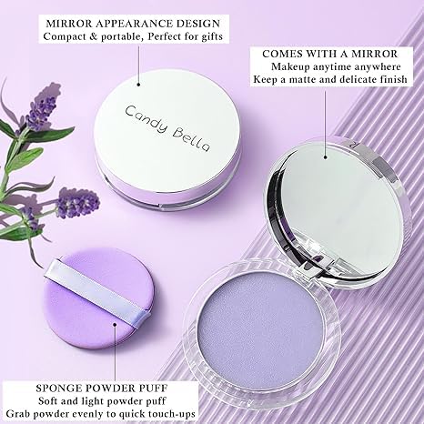 Jelly Pressed Setting Powder,Oil Control Face Pressed Powder,Clear Matte Oil Control Face-Long Lasting Finishing & Waterproof