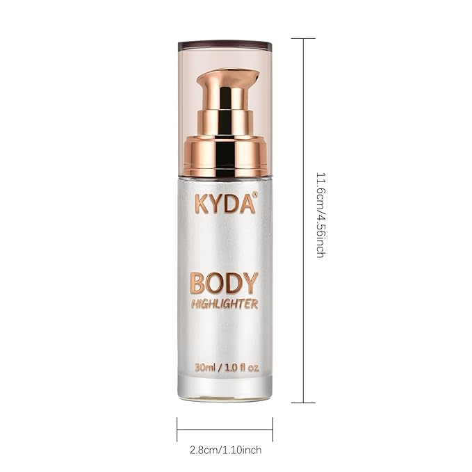 KYDA Body Luminizer, Waterproof Moisturizing and Glow For Face & Body, Radiance All In One Makeup, Face Body Glow Illuminator, Body Highlighter, 1 Fl.Oz, Mood Glow