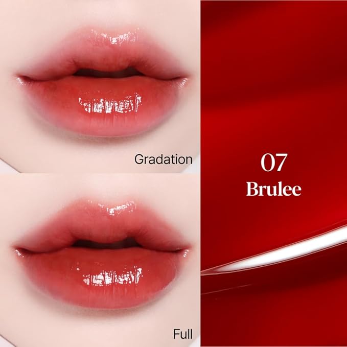 Espoir Couture Lip Tint Glaze #7 Brulee 0.19oz | Volumizes & High-Shine Lip Plumper | Long-Lasting Vibrant Color | Thickening radiance Lip Stain | Tinted Lip Moisturizer | Korean Lip Makeup