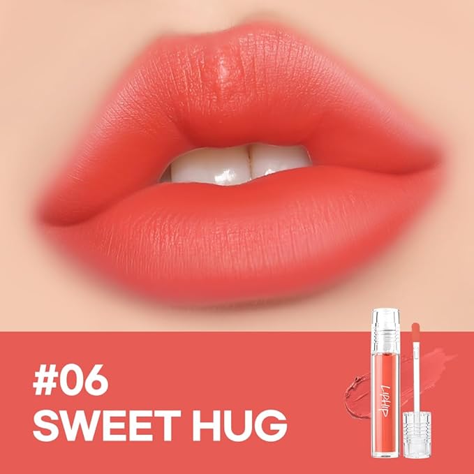 Matte Lip Tint #06 SWEET HUG (Coral pink)/ Velvet, Lip Matte Liquid lipstick, Superstay Tint with a Highly pigmented Color, Long Lasting Lip Stain
