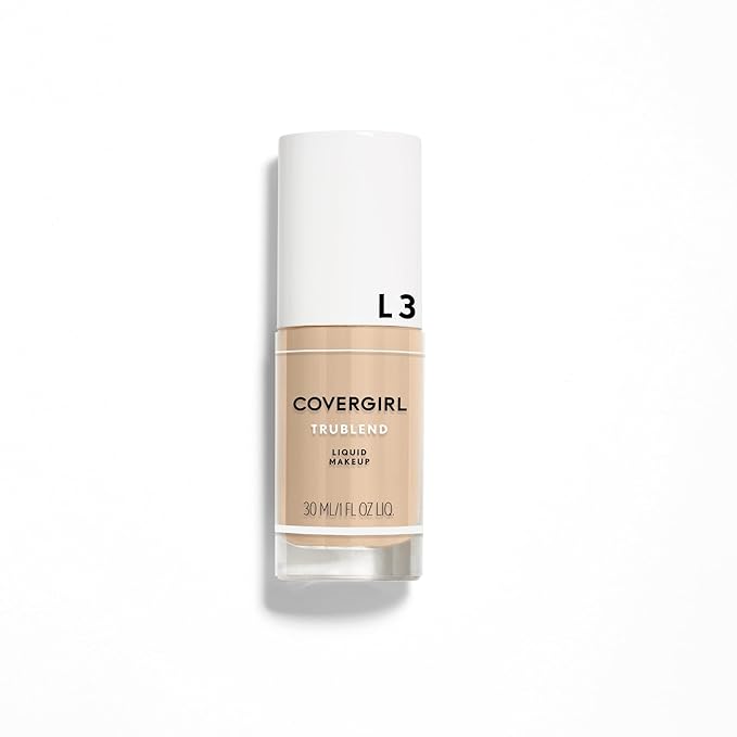 COVERGIRL Trublend Oil-Free Liquid Foundation, Lightweight, Dewy Finish, 1 Fl Oz, Blends Seamlessly, Won't Clog Pores