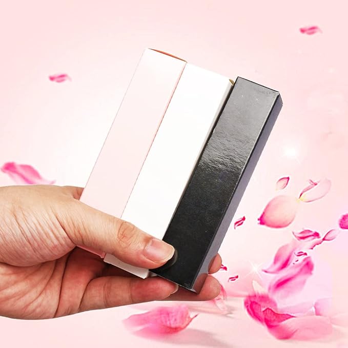 COSIDEA 50 PCS Empty Pink Lip Gloss Boxes W25 xW25 xH117mm / W0.98xW0.98xH4.6 inch, Cosmetic Perfume/Mascara Box Packaging for Small Business Wholesale, small Kraft Paper Box Luxury Holder Wrapping