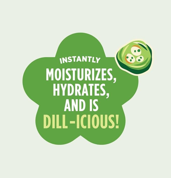 Blossom Lip Gloss Tubes, Pickle Scented Thick Clear High Shine Moisturizing Flower Lip Gel with Nourishing Jojoba Seed Oil, Infused with Real Flowers, 0.3oz, Pickle