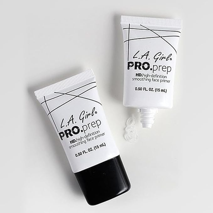 L.A. Girl PRO Prep HD High Definition Smoothing Face Primer, Assortment, 0.5 Fl Oz