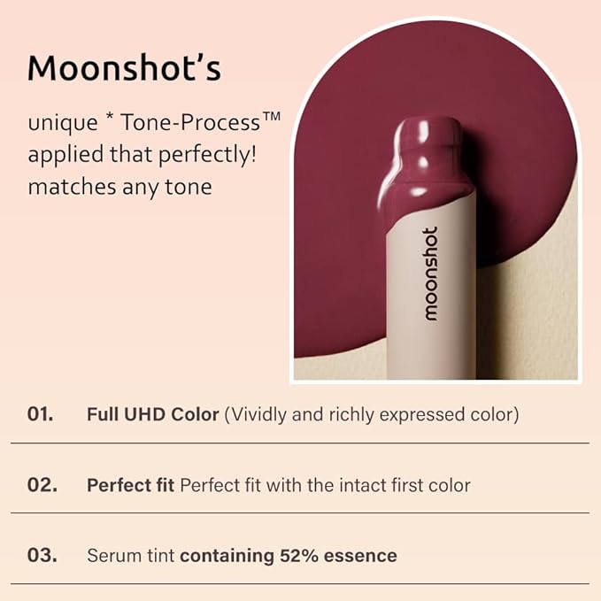 Moonshot Conscious Fit Mellow Lip Tint 01 Uni Beige+ 04 Burning Mars + 06 Supernova Red,k-beauty,