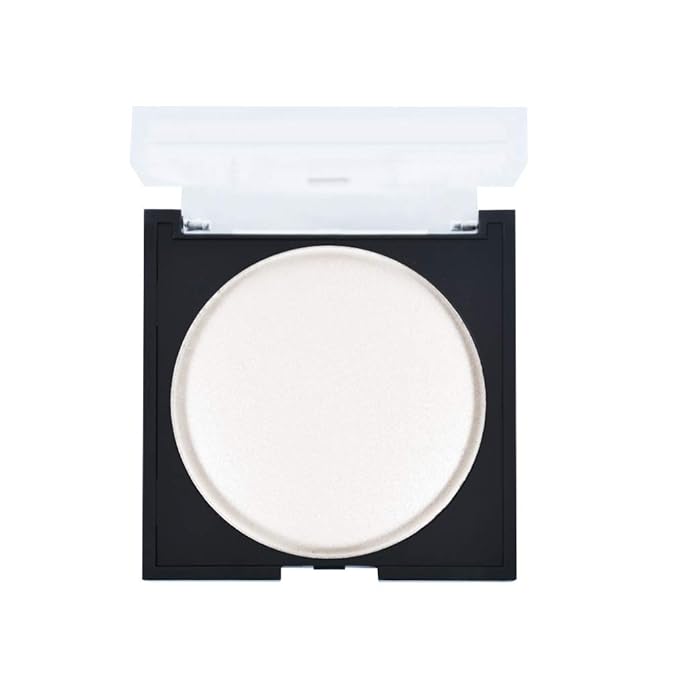 Face Shimmer Highlighter Natural Face Glow Highlighter Makeup Shiny White Powder Hypoallergenic Long-lasting Makeup Sweat-Proof and Waterproof 2.7 oz E9503-01