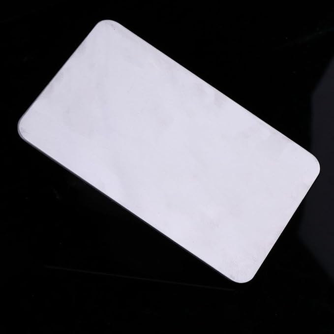 Small Stainless Steel Makeup Palette Rectangle Shape Mixing Plate Tools With Spatula