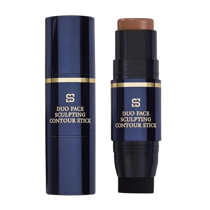 Duo Face Sculpting Contour Bronzer Stick, Dual-Use Applicator for Perfect Sculpt & Blend, Natural Finish, .32 Ounce (Mahogany)