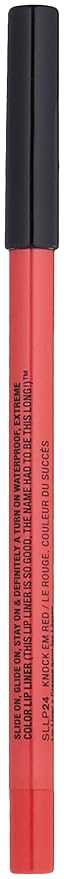 NYX PROFESSIONAL MAKEUP Slide On Lip Pencil, Lip Liner - Knock Em Red (True Red)