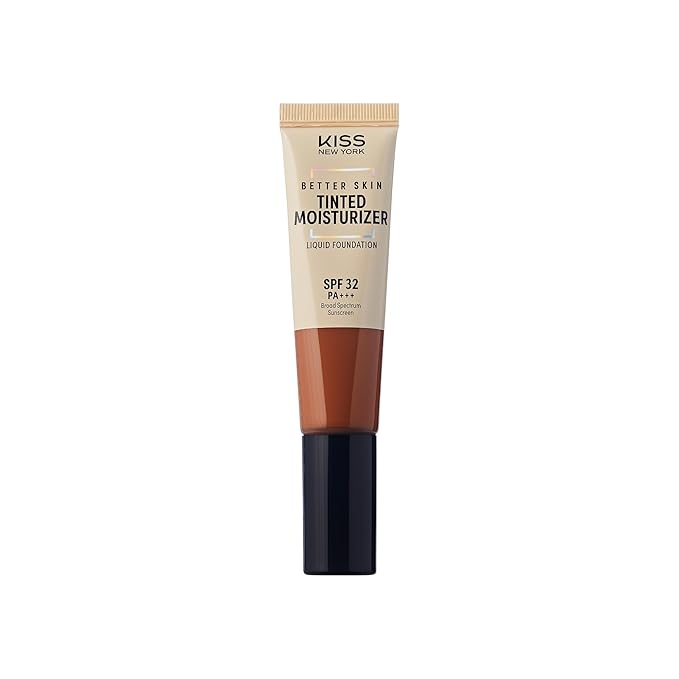 Tinted Moisturizer with SPF 32 PA+++ (Caramel), 12 Hour Hydrating Sunscreen for Face, No White Cast, Natural Radiant Finish, Medium Coverage, With Hyaluronic Acid, Vitamin E, Peptide