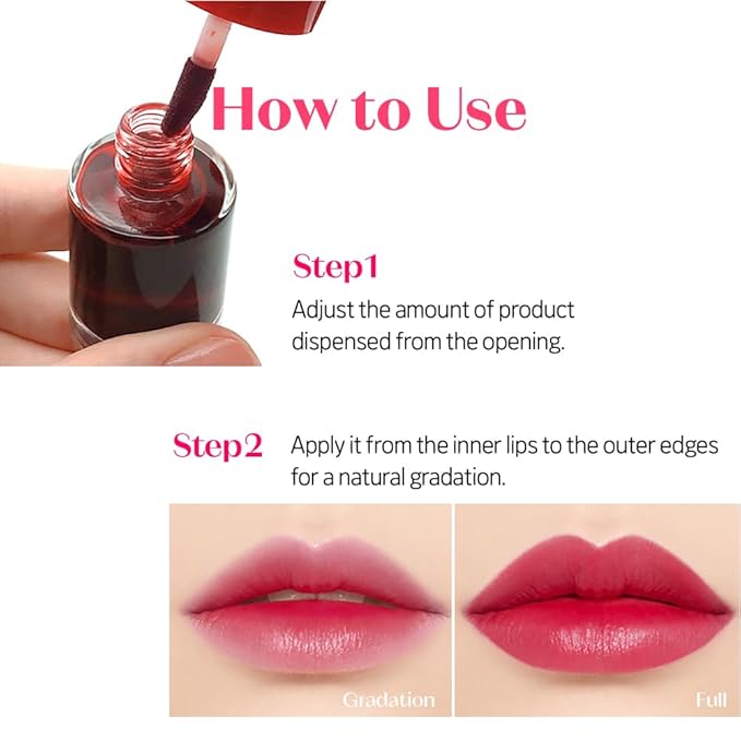 ETUDE Dear Darling Water Tint lip stain - Grape Ade + Strawberry Ade (2 pcs)