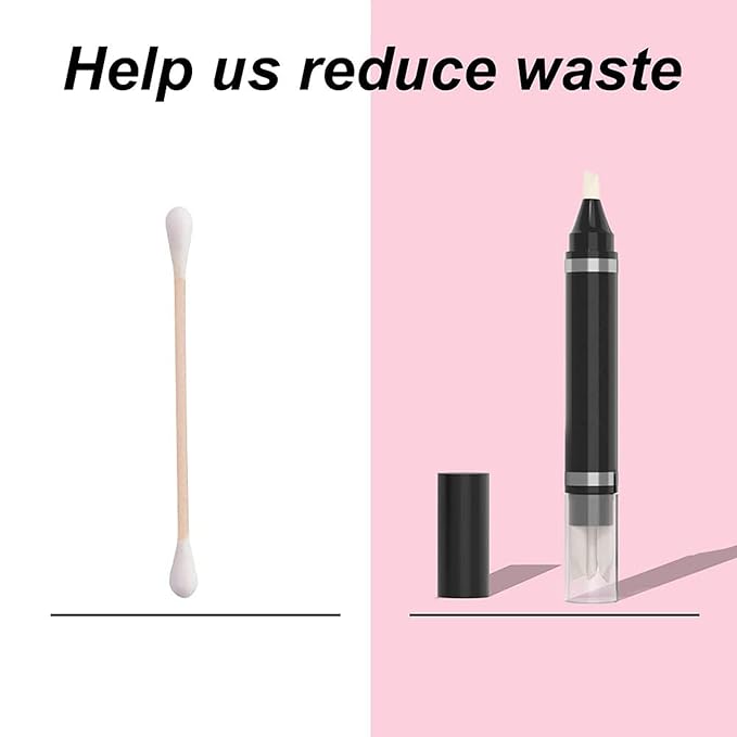 Eye Makeup Remover Pen, Eye Corrector Pen Remover Stick Wash Free Quick Correction Lipstick Eyeliner Smudged Easy-to Use & Travel-Friendly Cleansing Pencil With 3-in-1 Replacement Heads