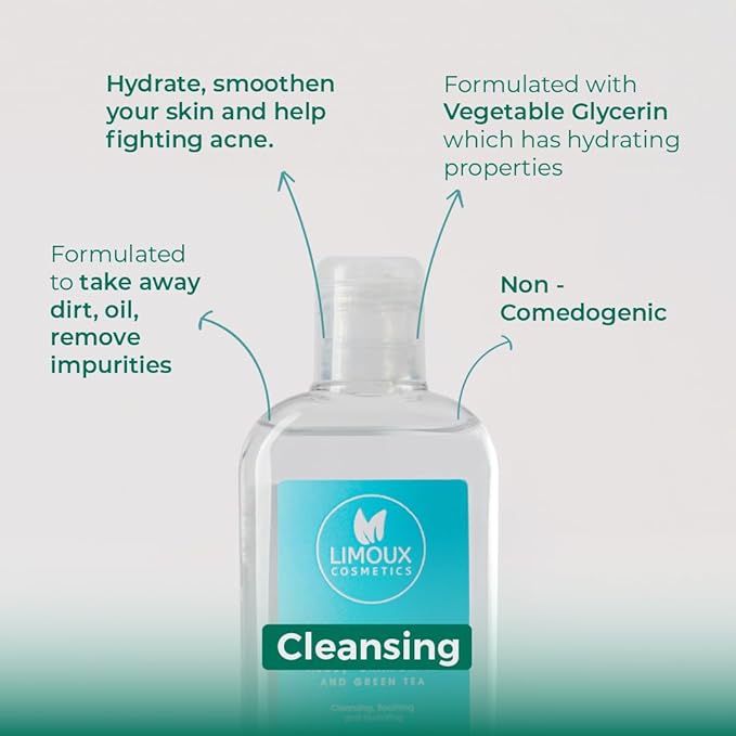 Micellar Water - All Skin Types - Cleansing, Soothing and Hydrating - Non-Comedogenic - Aloe, Chamomile and Green Tea