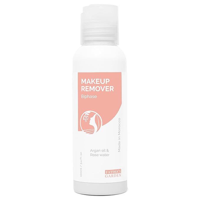 Fatima's Garden Organic Makeup Remover - With Argan & Rose Water, 100ml