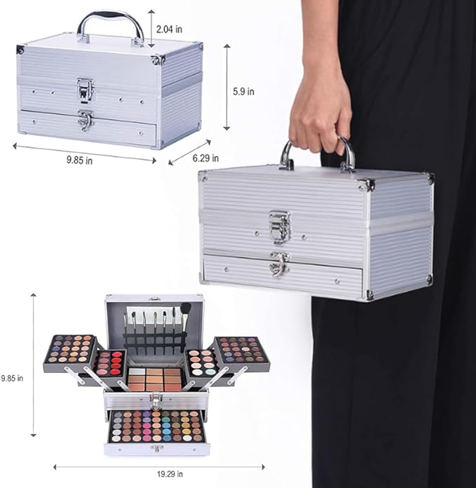 132 Color All In One Makeup For Women Full Kit,Professional Makeup Kit,Makeup Gift Set for Women,Beginner&Teens,Makeup set Include eyeshadow/lipstick/concealer/Lip Gloss/Eyeliner/Mascara (A1-01)