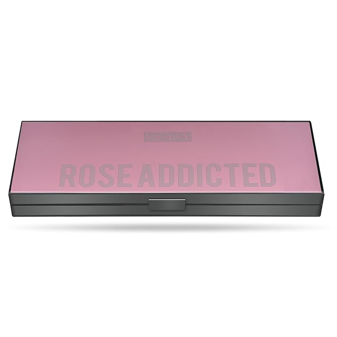 Pupa Milano Make Up Stories Eyeshadow Palette 004 Rose Addicted - 7-Shade Shadow Collection with Matte, Satin, and Metallic Color Options - High Pigment Formula - Soft, Blendable Texture - 0.469 oz