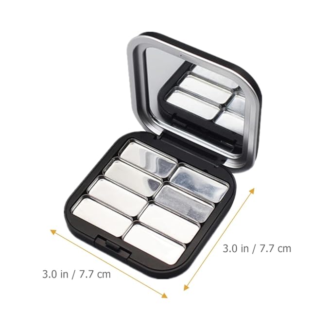 4pcs Empty Lipstick Palette DIY Lipstick Lip Balm Blusher Containers Refillable Makeup Eyeshadow Storage Case Box with Mirror