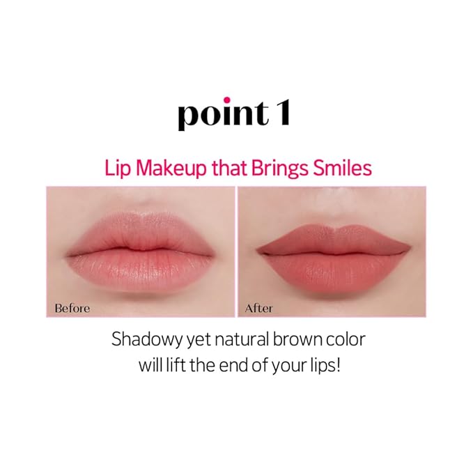 ETUDE Lip Tailor with Built in Lip Liner 2 Color Set | Dusty Salmon, Hazy Mauve - Korean Lip Pencil for Natural Plumped Lips, Korean Makeup, Kbeauty