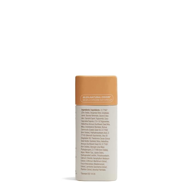 ATTITUDE Oceanly Plastic-Free Lightweight Bronzer Stick, Titanium Dioxide-Free, EWG Verified, Vegan & Cruelty-free Makeup, Golden, 0.3 Ounces